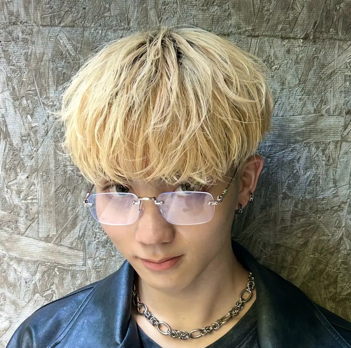 ショート パーマ メンズ カット パーマ 岩城 滉成のヘアスタイル