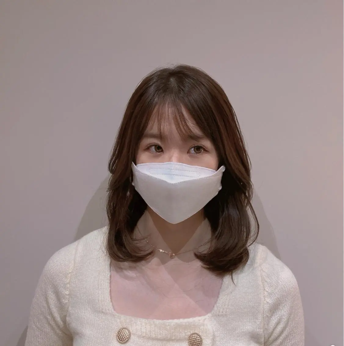 ミディアム ヘアカラー トリートメント パーソナルカラー lapiax阿部のヘアスタイル