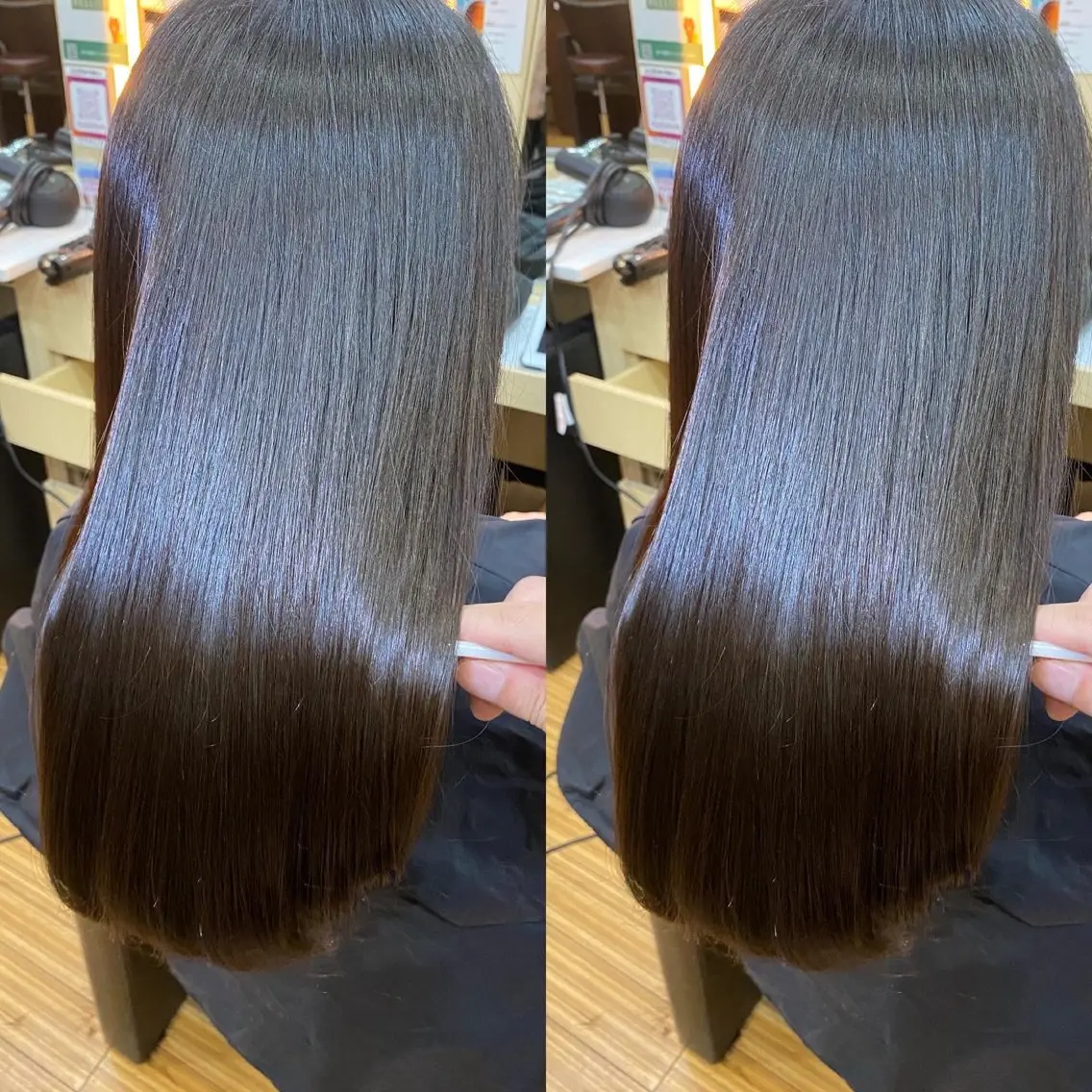 セミロング カット ヘアカラー 縮毛矯正 トリートメント 髪質改善/浅沼 亮のヘアスタイル
