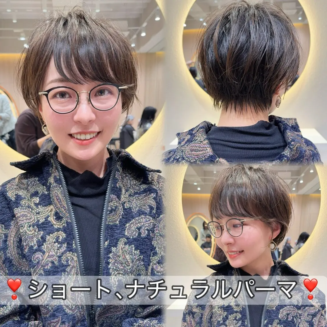 ショート カラー カット ヘアカラー パーマ トリートメント 縮毛矯正✨🫧 レイヤー川村利幸のヘアスタイル