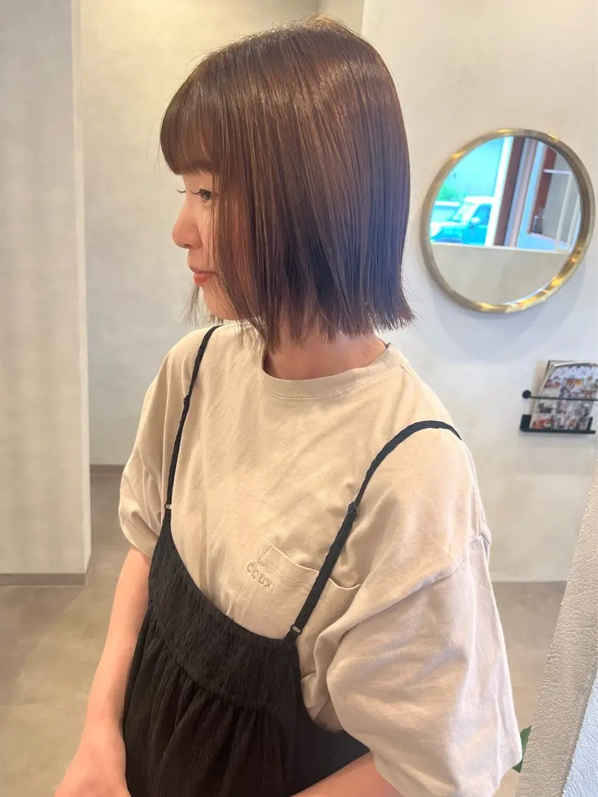 ショート ボブ 縮毛矯正/髪質改善 riwaのヘアスタイル