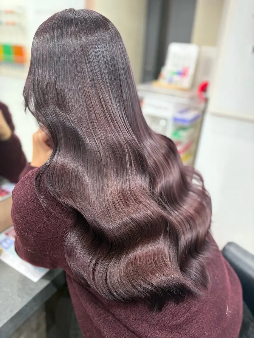 ロング ヘアカラー 横浜lapis amaneのヘアスタイル