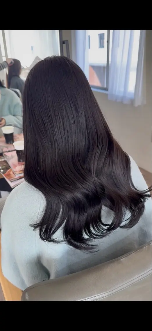 カラー 黒髪 ヘアカラー 〚Lyajitto〛 💗Soraのヘアスタイル