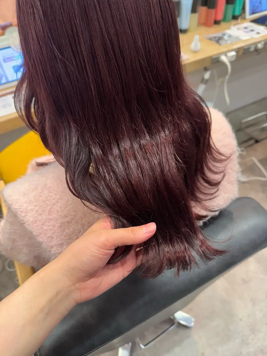 セミロング カラー ヘアカラー トリートメント ヘアセット 髪質改善縮毛矯正/ エクステ/ひふみ🌛のヘアスタイル
