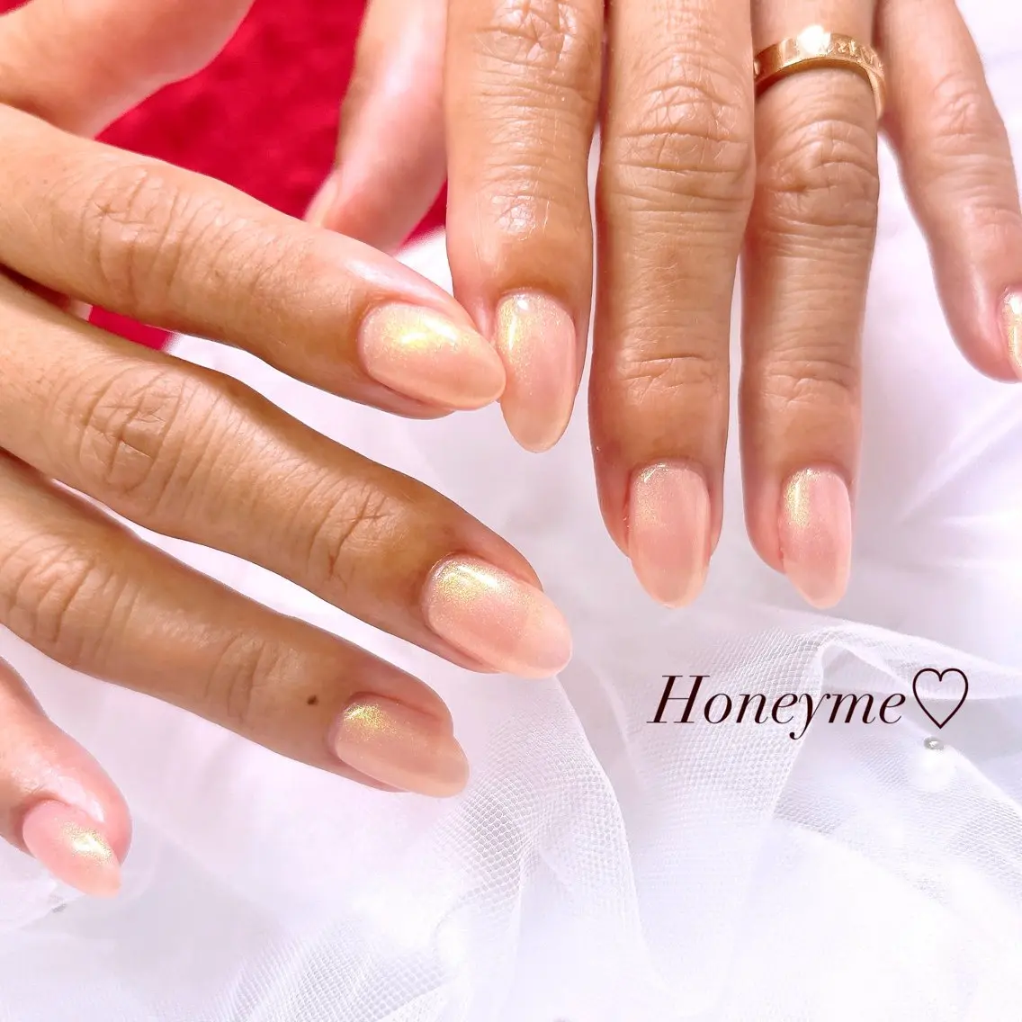 ネイル ハンドネイル Honey me ❁⃘*.ﾟのネイルデザイン