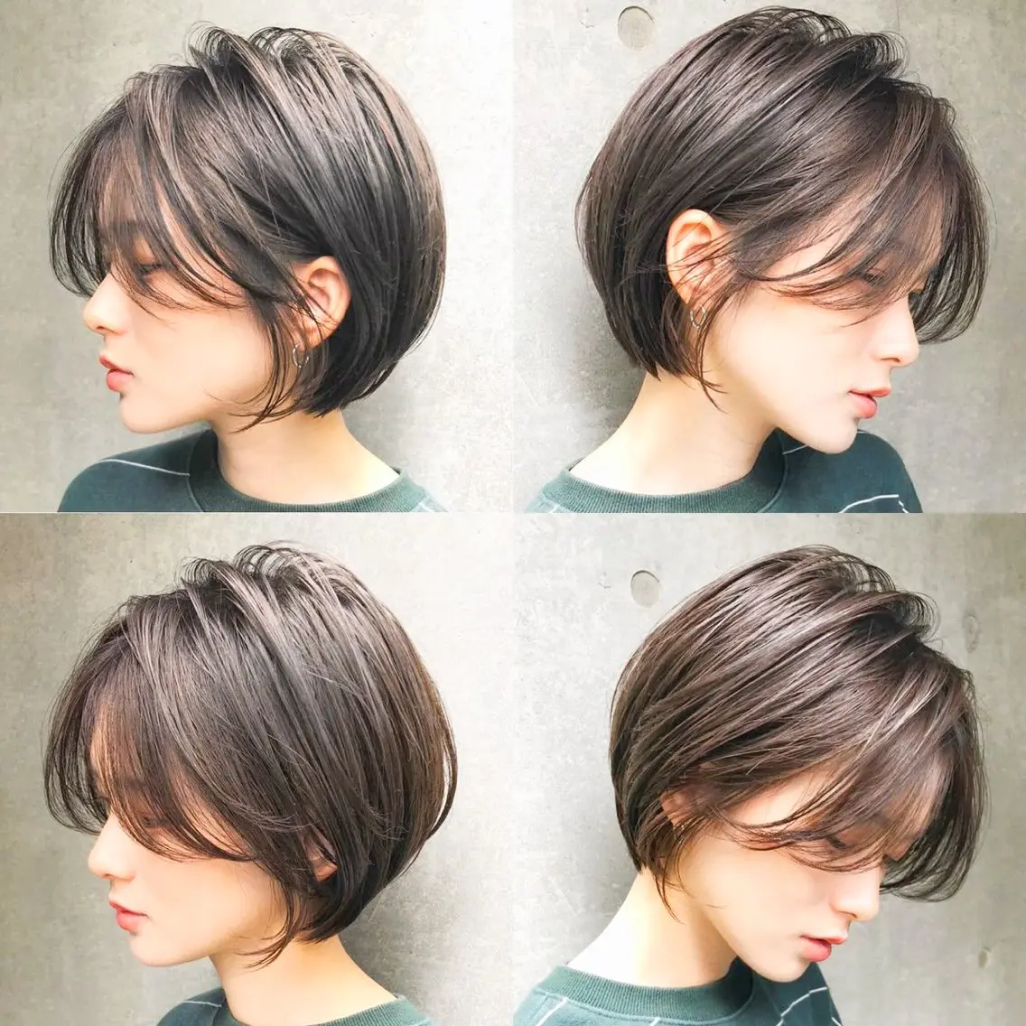 ショート カラー 絶壁解消ショート🫧 透明感カラー/みらいのヘアスタイル
