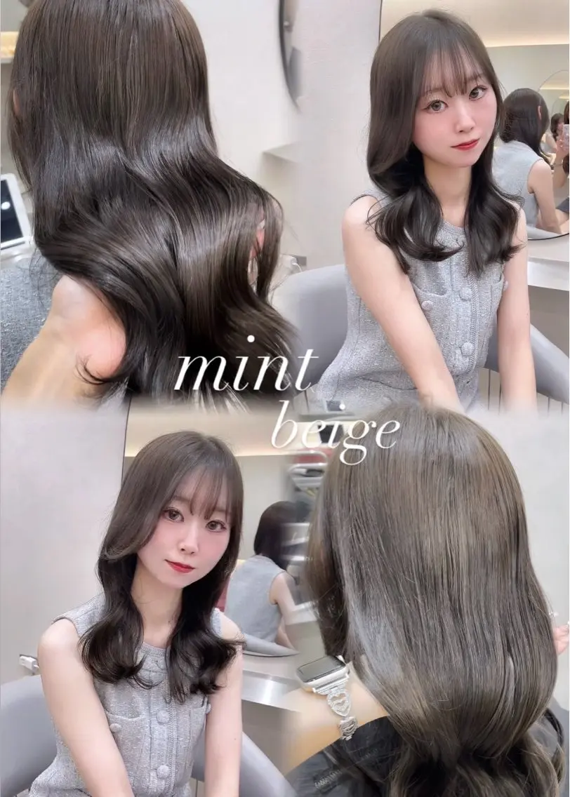 セミロング カラー 🎀Ami/新宿/レ イヤー/韓国ヘア🎀のヘアスタイル