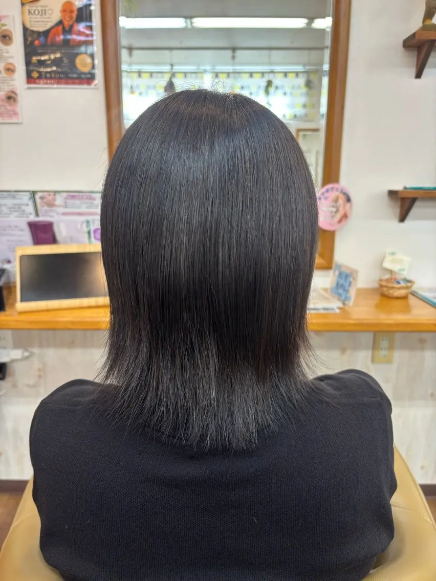 ミディアム 縮毛矯正 松尾 果南のヘアスタイル