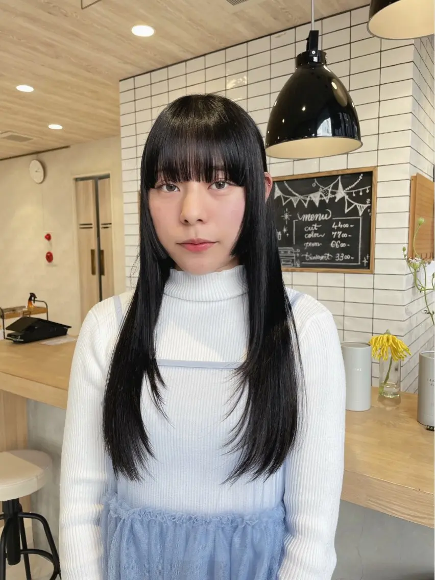 ロング カット ヘアカラー haru/レイヤー/ ウルフのヘアスタイル