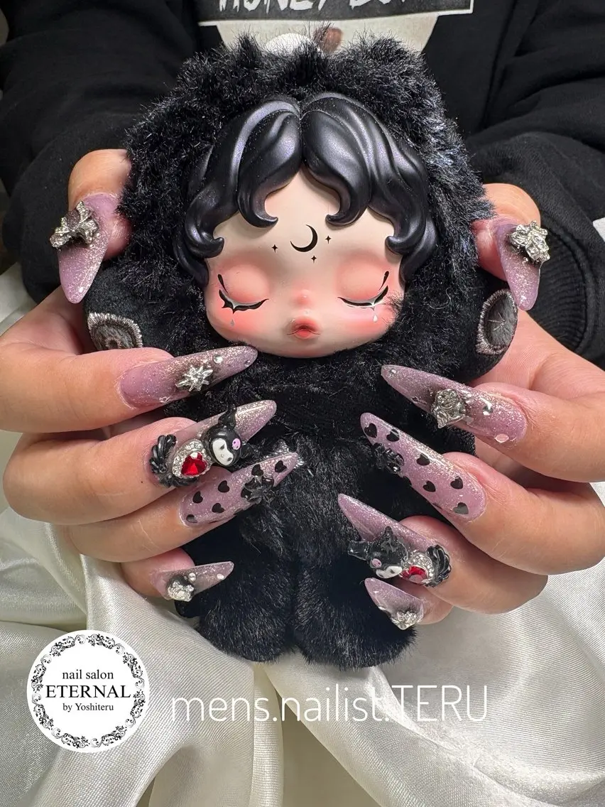 ネイル パープル ハンドネイル nailsalon ETERNALのネイルデザイン
