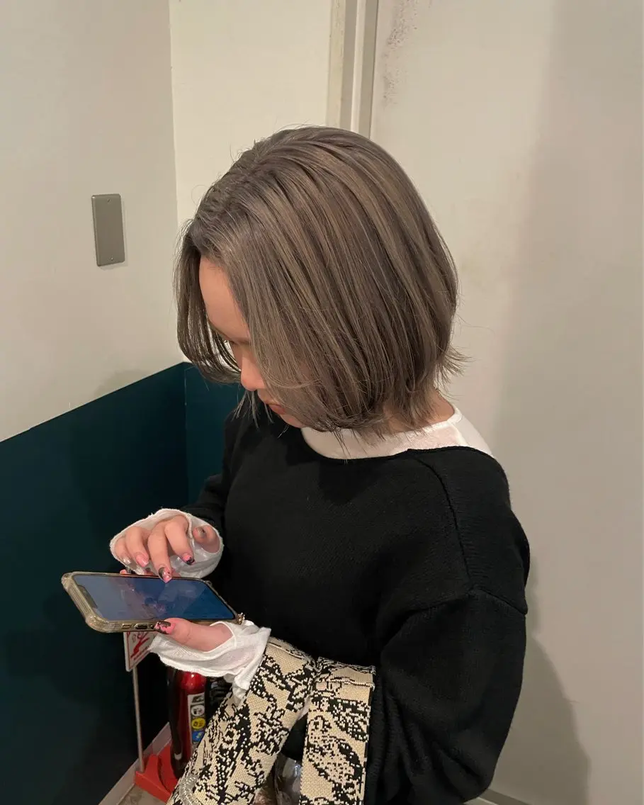 ショート カラー カット ヘアカラー mizu🐾 hair braceのヘアスタイル