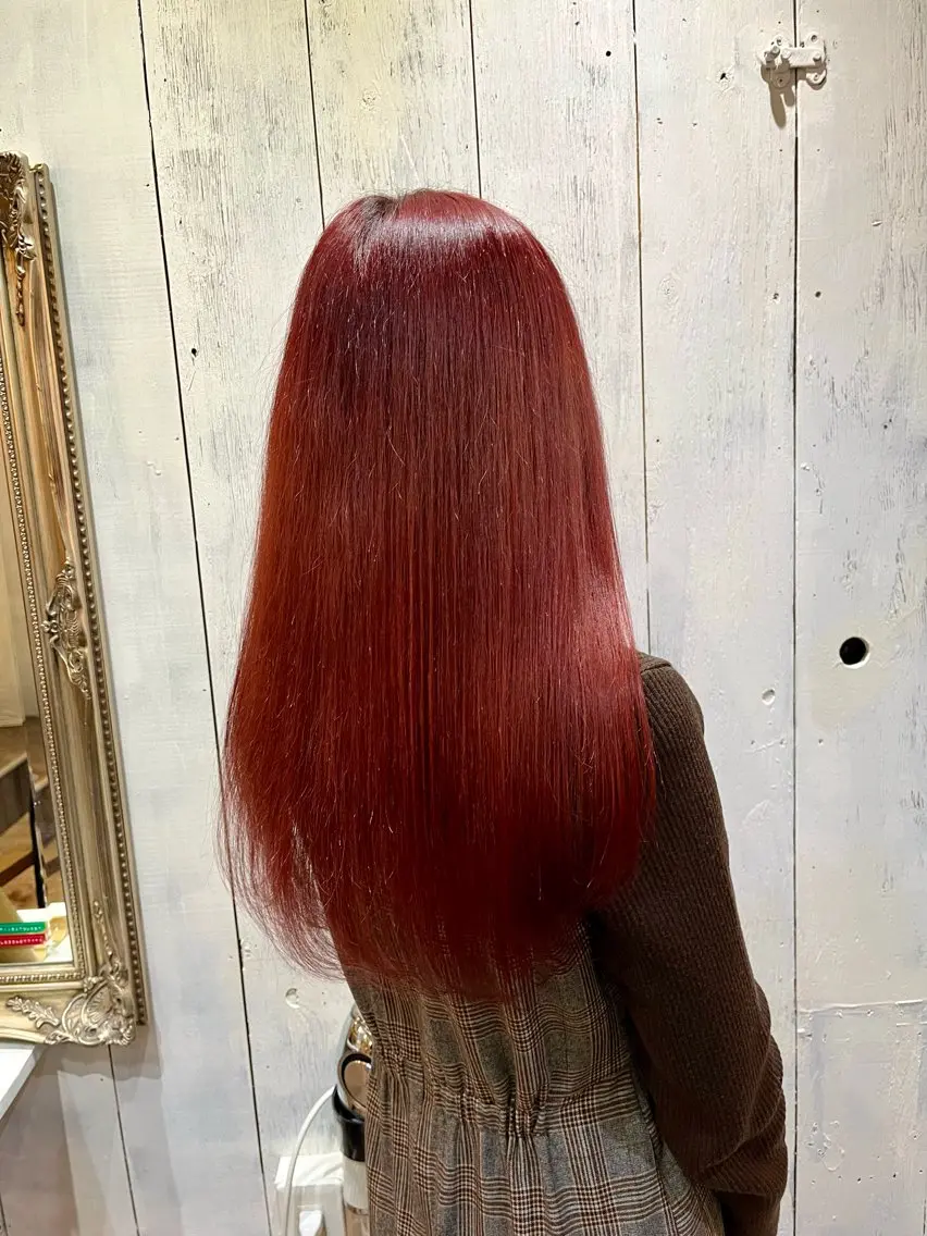 ロング カラー ブリーチ ケアブリーチ ハイトーンカラー レッドカラー カット ヘアカラー トリートメント 🧸柔らかいベージュ カラー🧸氏家達哉のヘアスタイル
