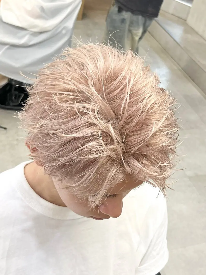 ショート ショートヘア 縮毛矯正 カマタ ハルキのヘアスタイル