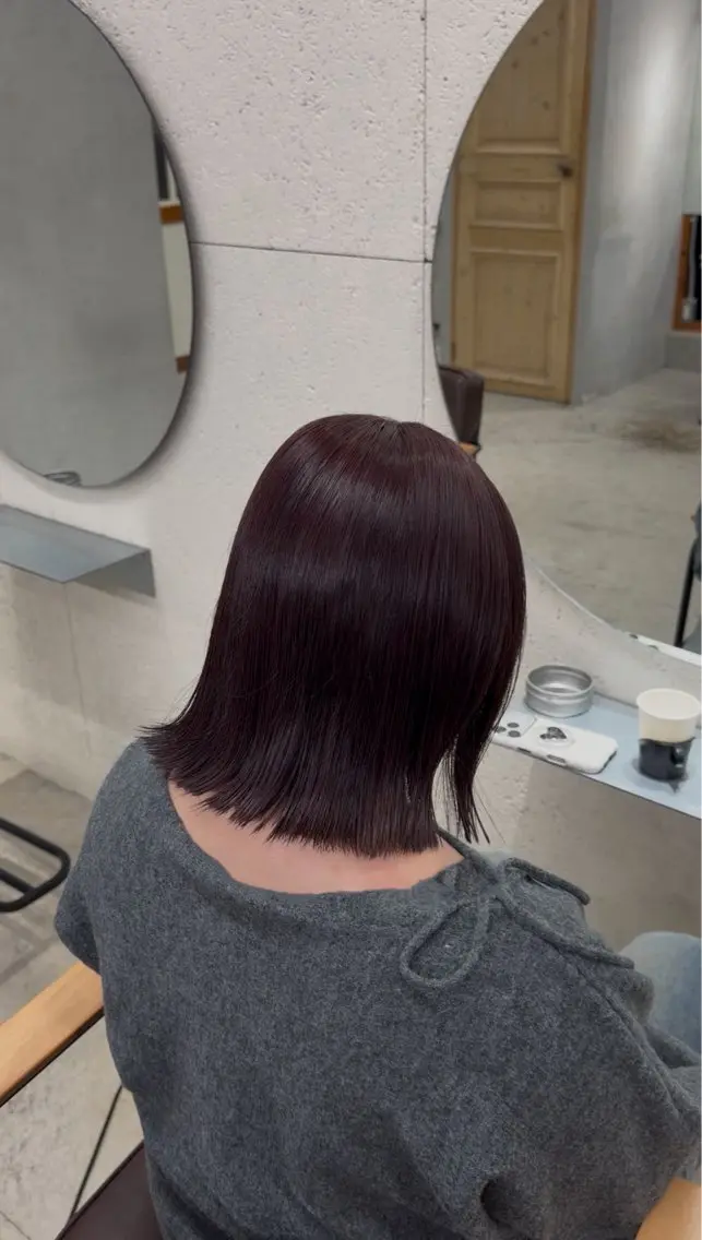 ショート カラー ヘアカラー トリートメント 五十嵐 雅姫のヘアスタイル