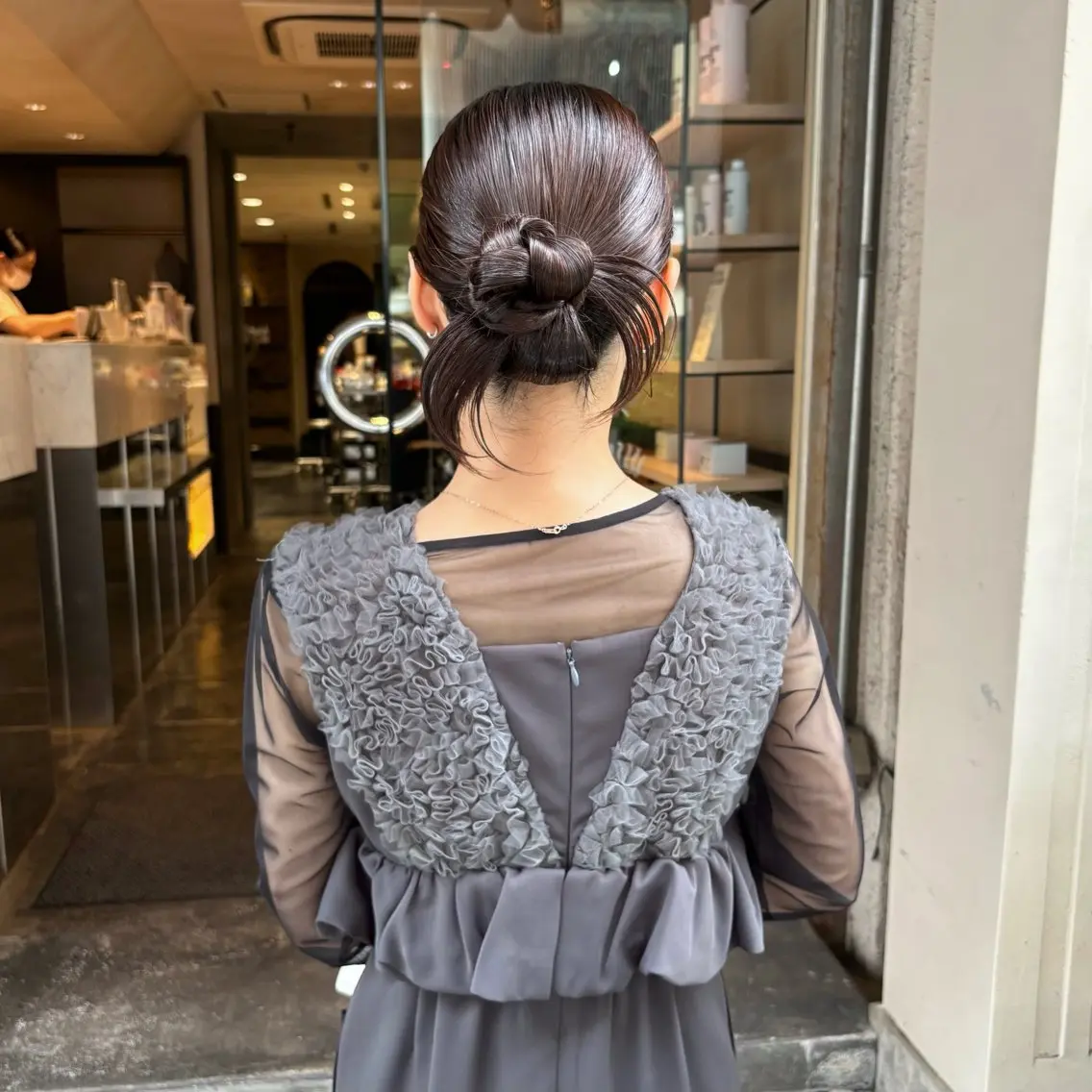 ヘアアレンジ 髪飾り ヘアセット 芦刈 咲来のヘアスタイル