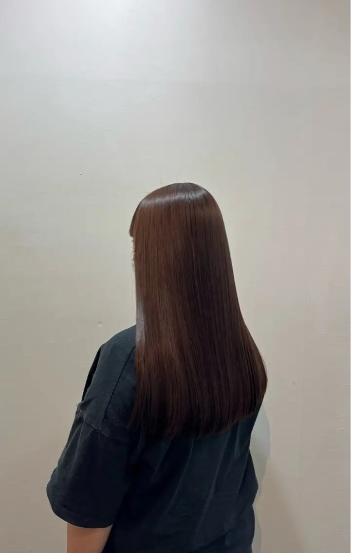 ロング 縮毛矯正 air-H あやのヘアスタイル