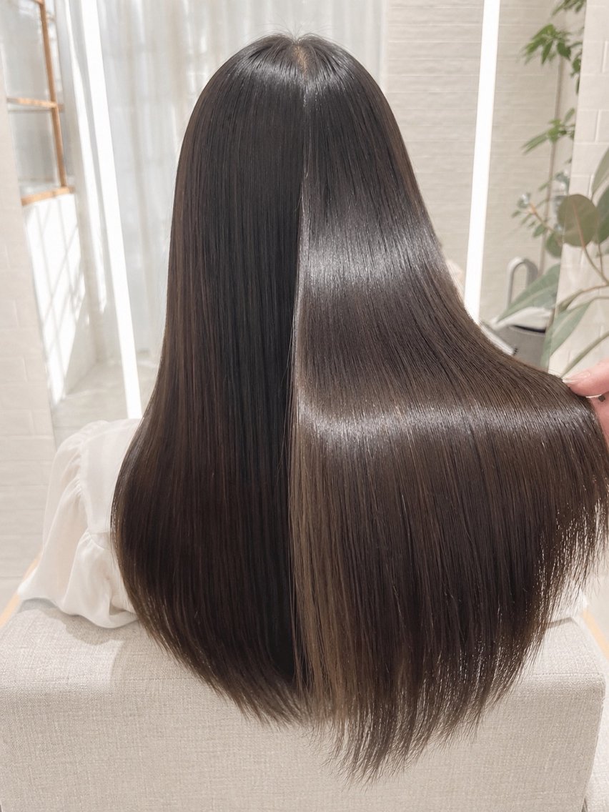 ロング ヘアアレンジ カット 縮毛矯正 トリートメント ヘアセット 銀座/似合わせカット /髪質改善/油谷樹️のヘアスタイル