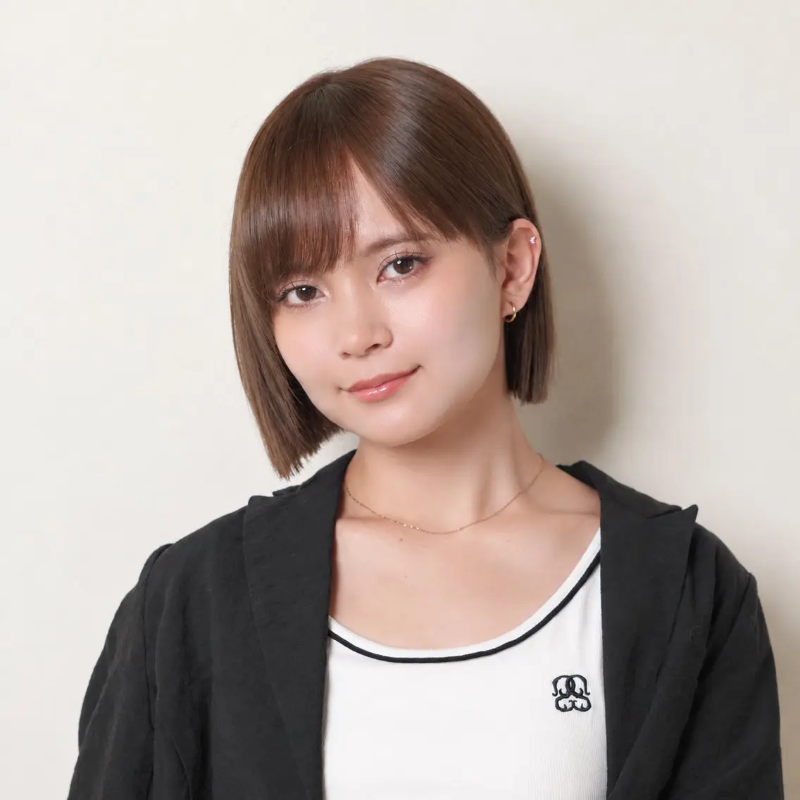 ショート カラー ボブ パーソナルカラー診断 骨格診断 銀座/モテ🤍垢抜け レイヤー/ナナコのヘアスタイル