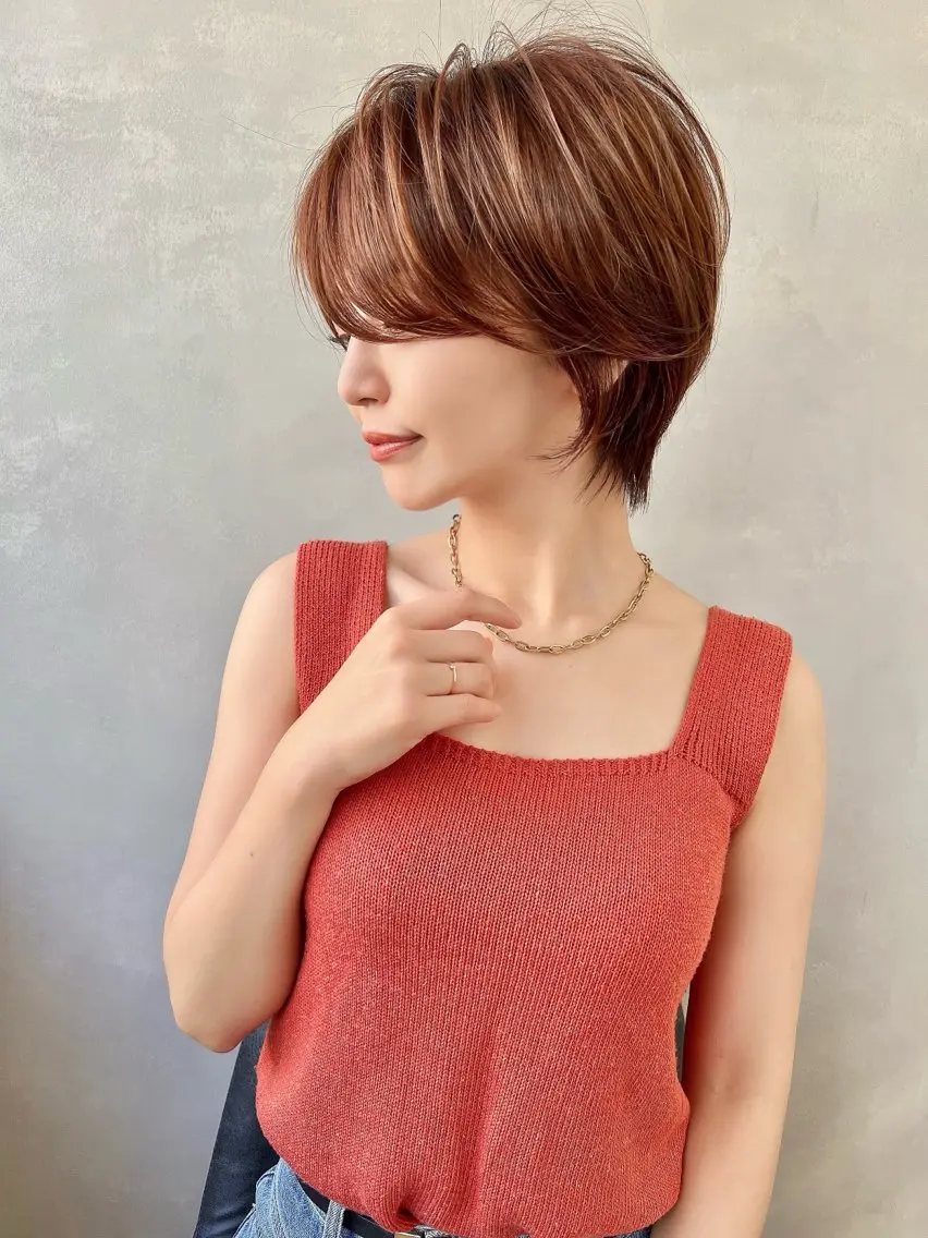 ショート カラー カット ヘアカラー 🧡ショートの達人 🧡SHOのヘアスタイル