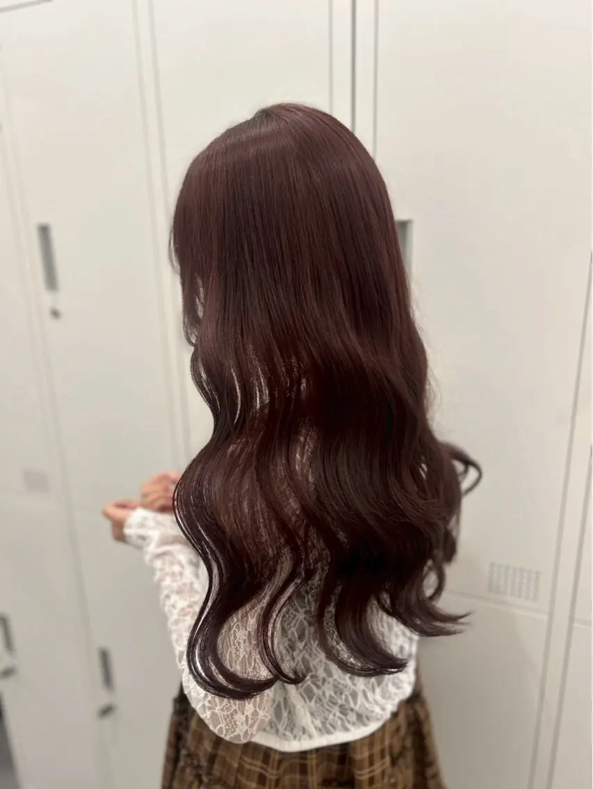 ロング アッシュ アッシュグレー アッシュグレージュ ボブ くびれヘア ヘアカラー yuran 【梅田/茶屋町】のヘアスタイル