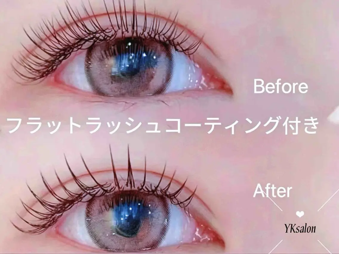 マツエク・マツパ 束感まつ毛 フラットラッシュ 韓国風マツエク ナチュラル マツエク YKEYELASH 池袋のマツエク・マツパデザイン