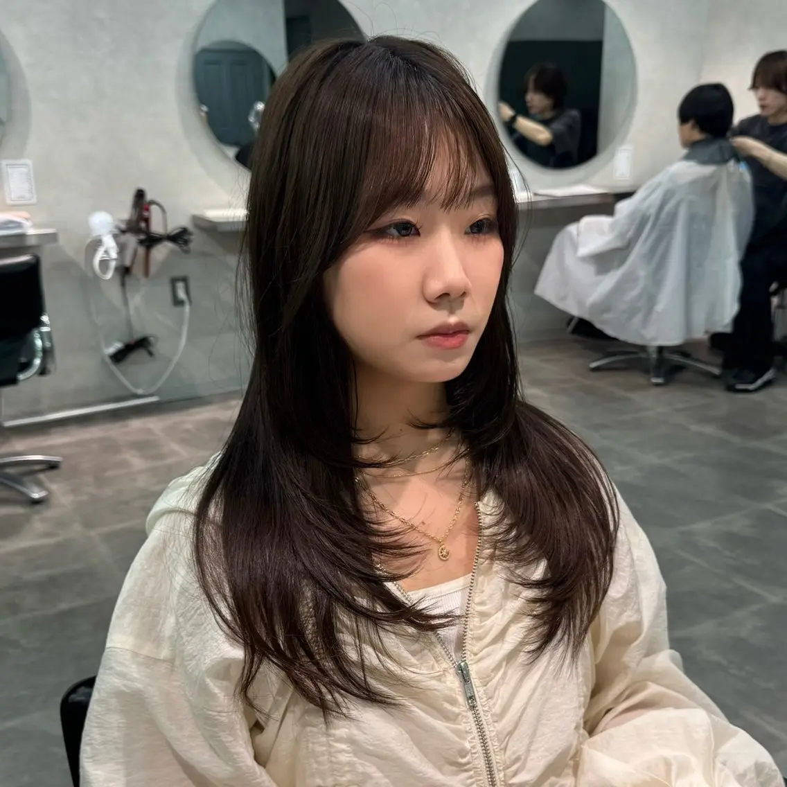 ロング カット ヘアカラー 韓国特化🇰🇷千葉 /レイヤーカット竜生のヘアスタイル