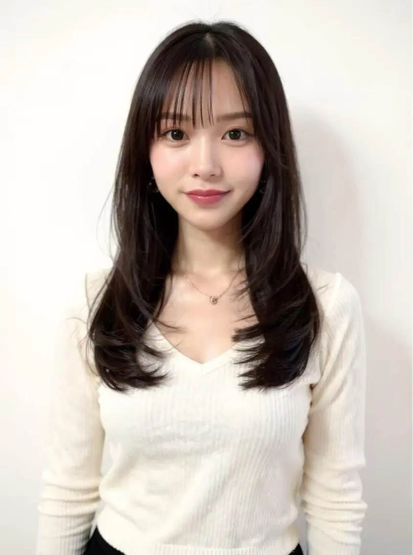 セミロング 渋谷駅徒歩3分 シモオ　アキヒロのヘアスタイル