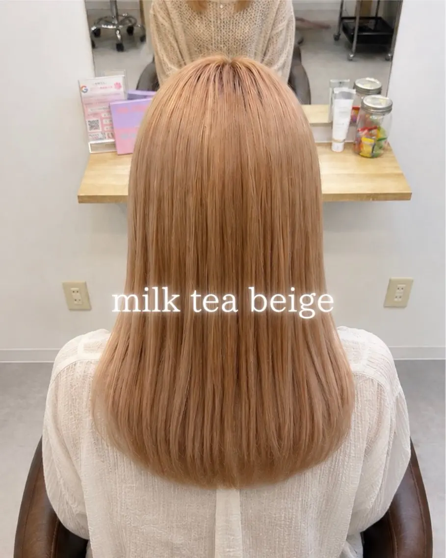 カラー ベージュカラー ミルクティーベージュ 井上 悠人のヘアスタイル
