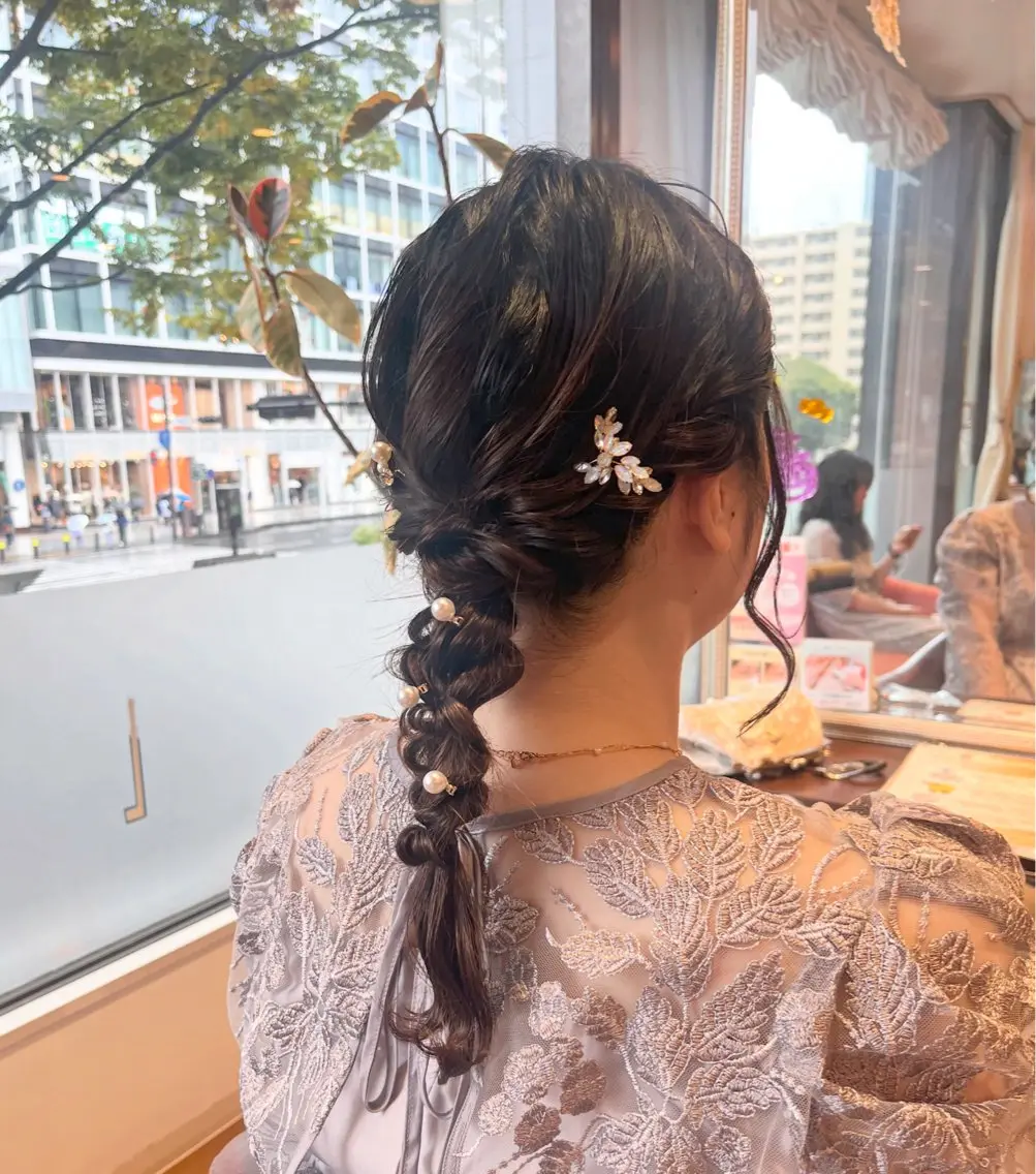 ヘアアレンジ ヘアセット 韓国ヘア🇰🇷 fuminaのヘアスタイル