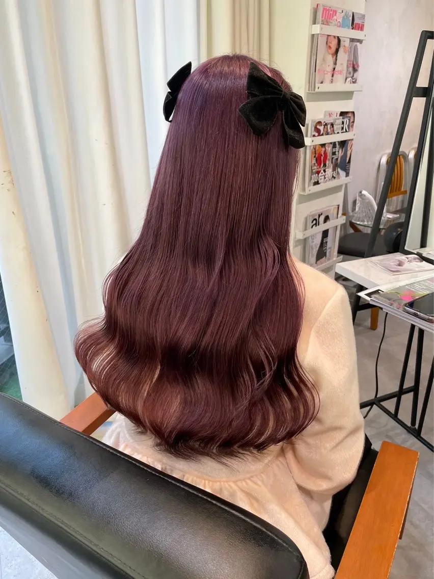 ロング カラー ピンクカラー ‎Lby home 🪽mikuのヘアスタイル