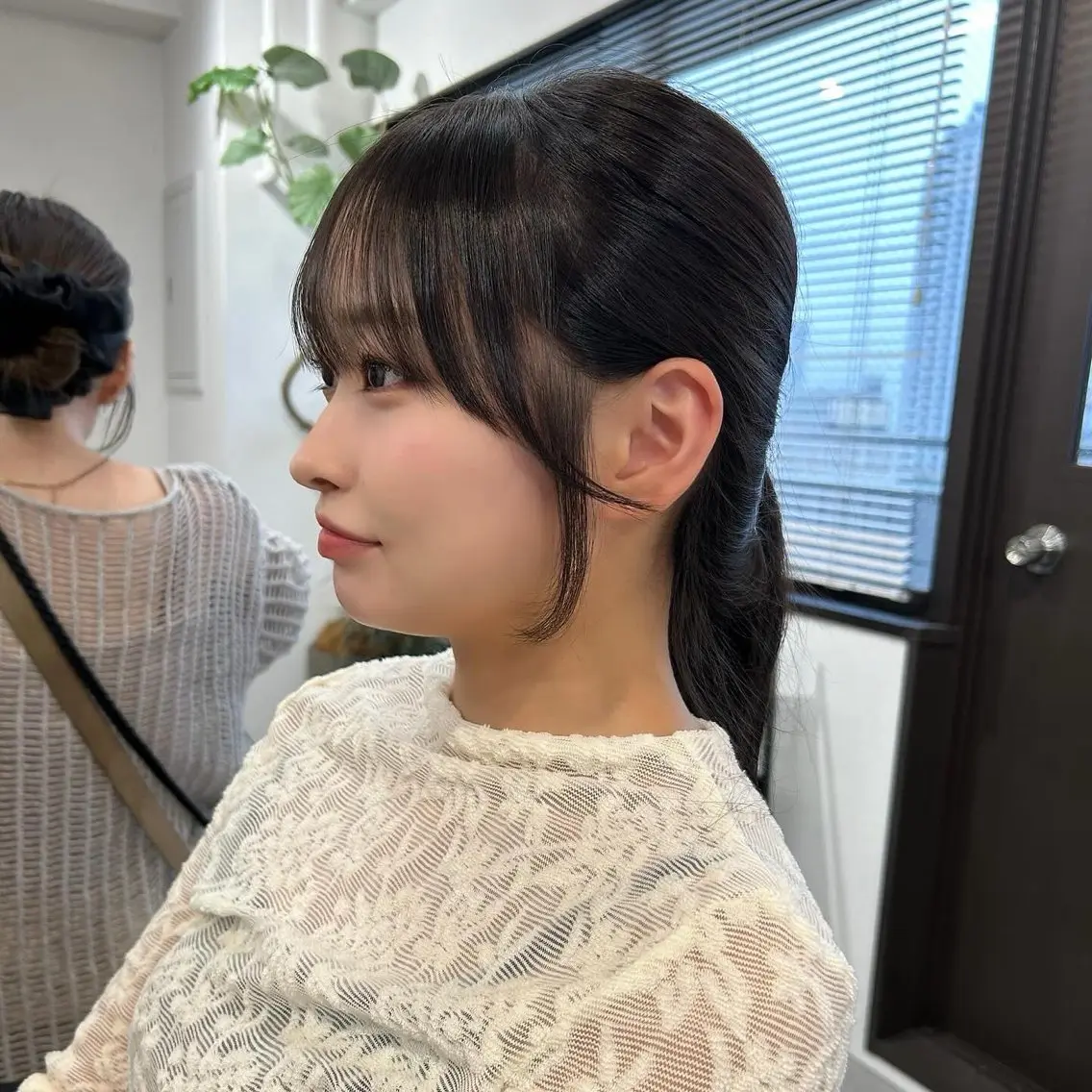 ミディアム カラー グレージュ レイヤーカット ❤️ショートカット ・顔周りカット❤️のヘアスタイル