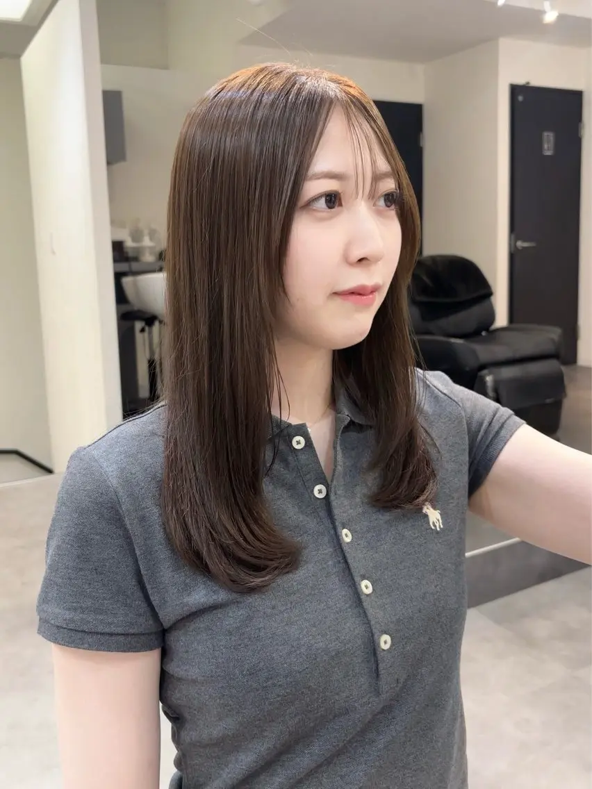 ロング カラー カット ヘアカラー ﾚｲﾔｰ/ﾊｲﾄｰﾝ WAKANAのヘアスタイル