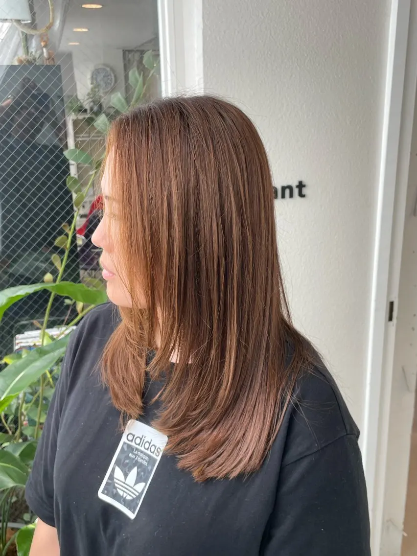 セミロング ハヤシ ホマトラのヘアスタイル