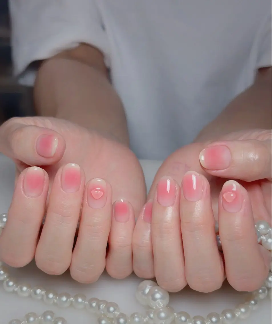 ネイル オーロラネイル 長さ出し フットネイル 韓国ネイル ラメ(グリッター) 👍thumbs up nail👍のネイルデザイン