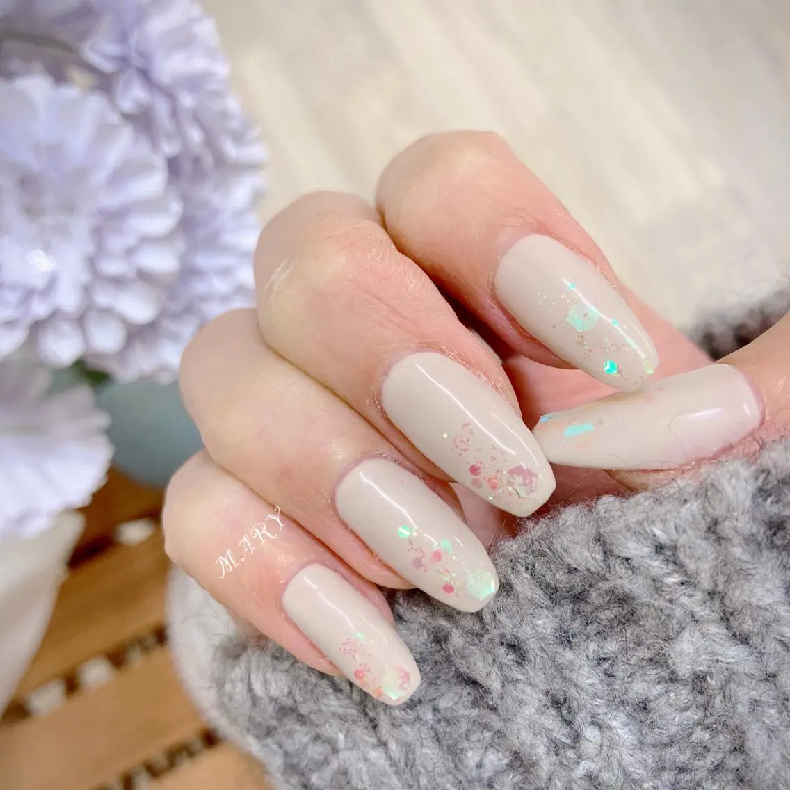 ネイル ラメ(グリッター) Mary nail .narumiのネイルデザイン