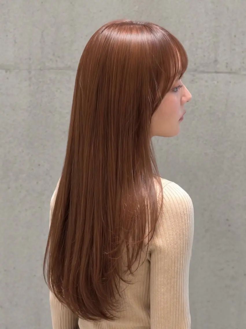 セミロング カラー ヘアカラー トリートメント ヘッドスパ trinity KOHARUのヘアスタイル