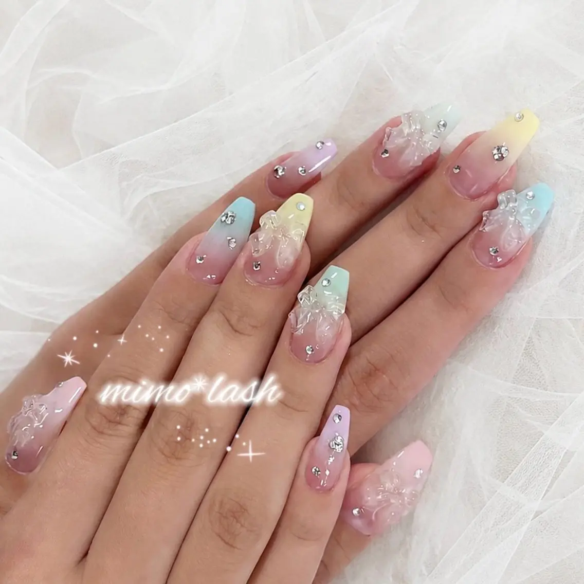 ネイル ハンドネイル mimo*lash 🍒sakura🍒のマツエク・マツパデザイン