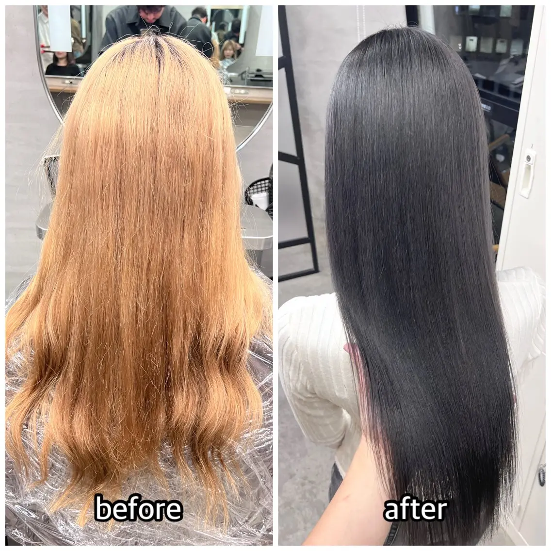 ロング カラー ブリーチ ラベンダーカラー パープルカラー 縮毛矯正 カット ヘアカラー トリートメント 🎈ムラ直しカラー レイヤー千葉🎈のヘアスタイル