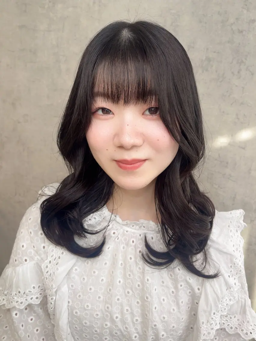 ミディアム KAEDE🎀 縮毛矯正&パーマ特化のヘアスタイル
