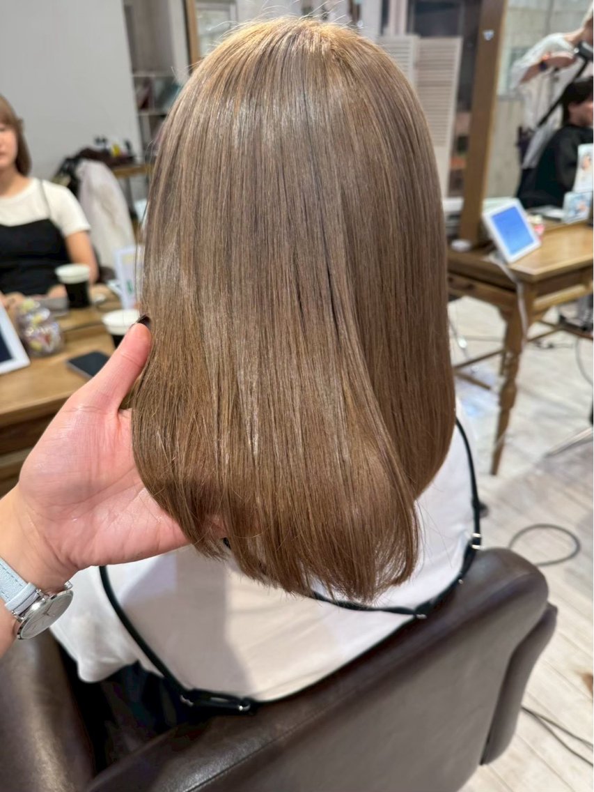 【イルミナカラー】ブリーチなしワンカラー+3step高保湿トリートメント🤎 艶々しっとり髪に✨の写真