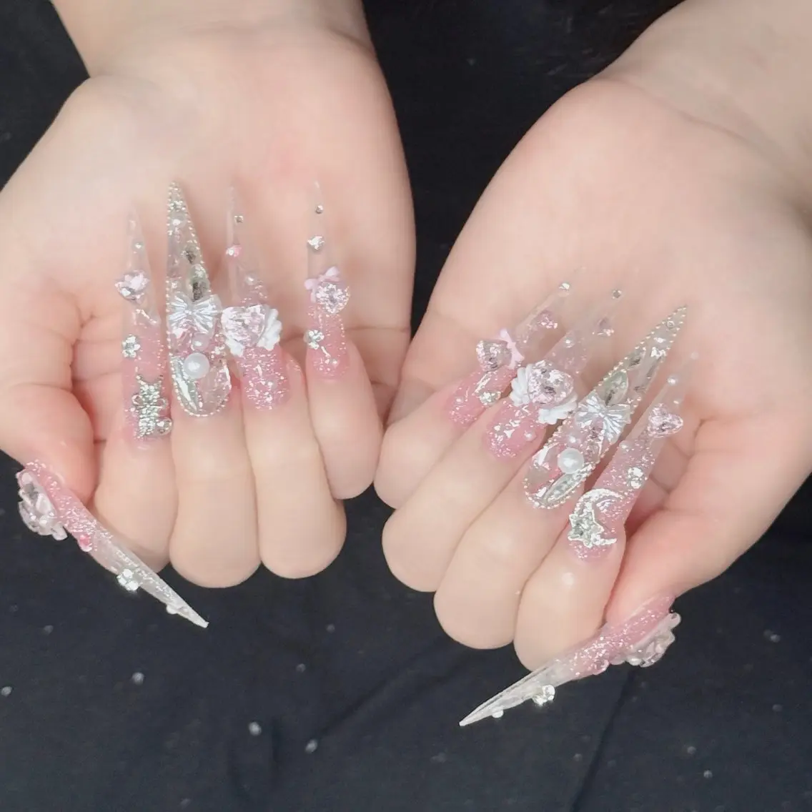 ネイル フットネイル フレンチネイル グラデーション 韓国ネイル ロングネイル ハンドネイル HOT Nail Salonのネイルデザイン