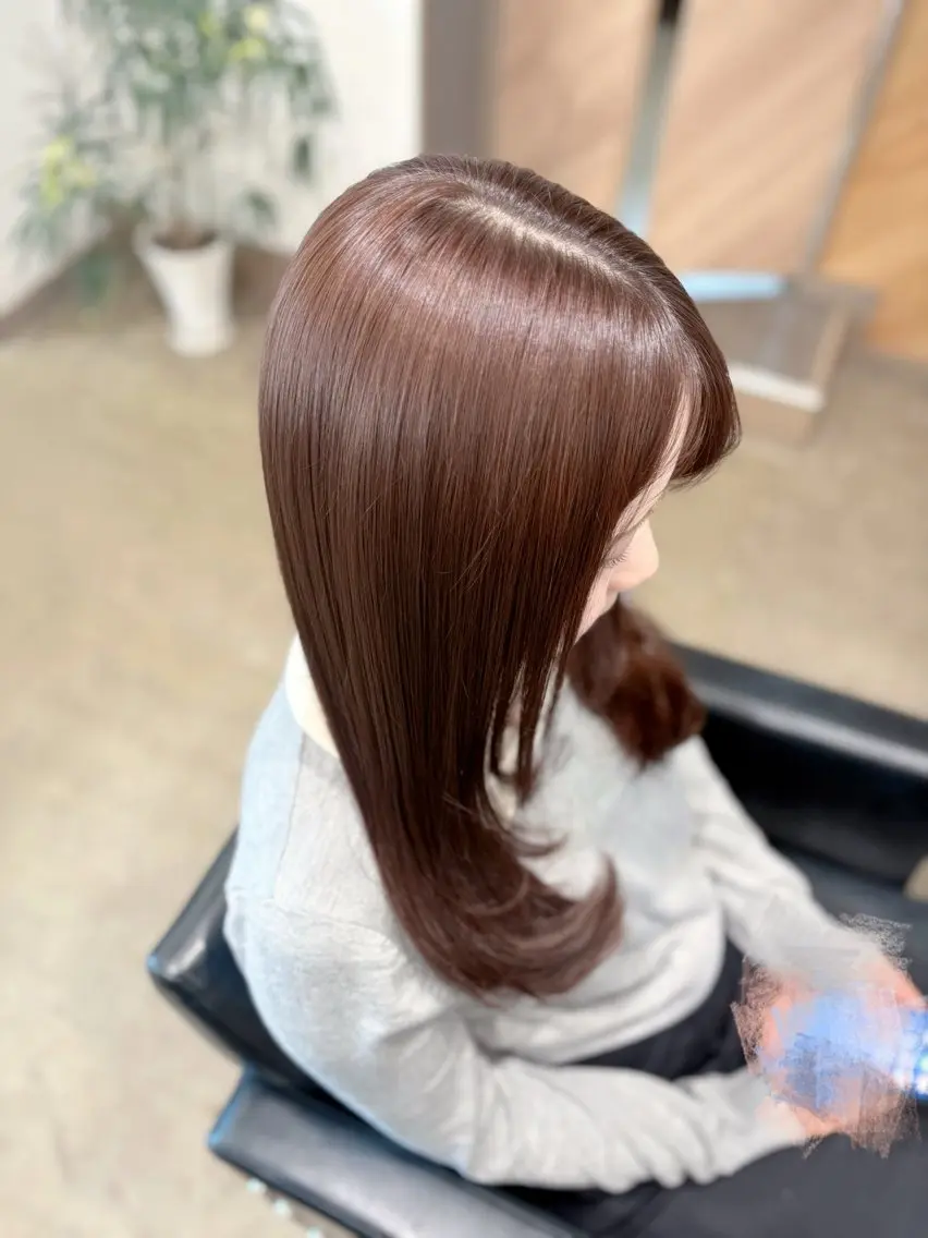 ロング ヘアカラー くろだ かなのヘアスタイル
