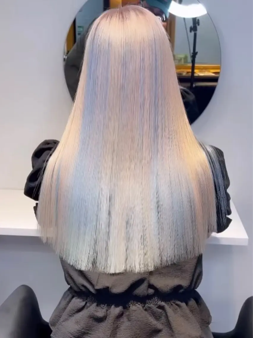 ロング カラー ブリーチ ケアブリーチ デザインカラー トリートメント 🧡色落ちまで2度 楽しめる🧡ヨシキのヘアスタイル