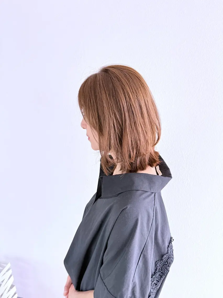 ミディアム カラー 鳥田 勇のヘアスタイル