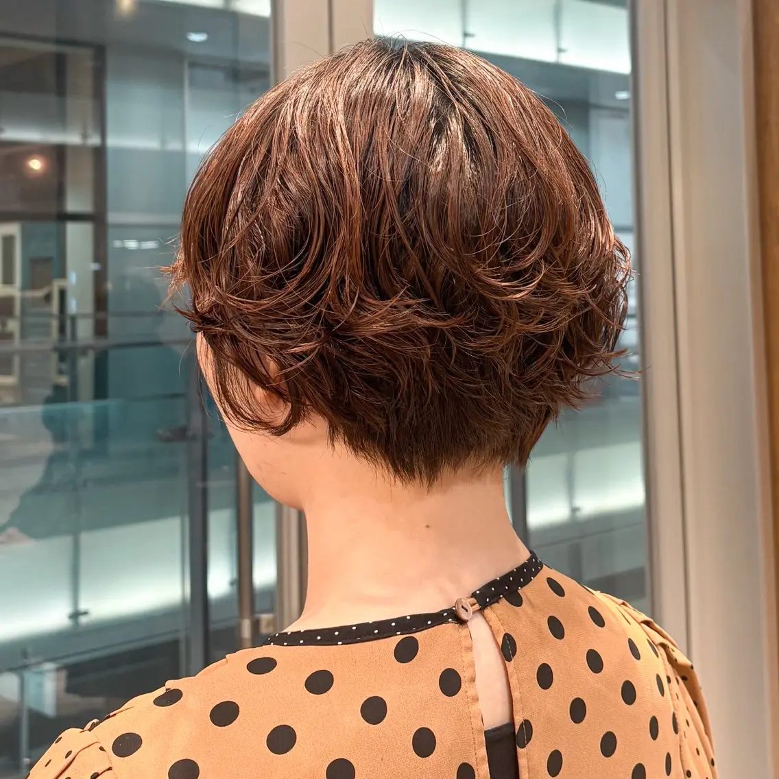 ショート パーマ ショートヘア レディースパーマ🫧 祖父江 冴織のヘアスタイル