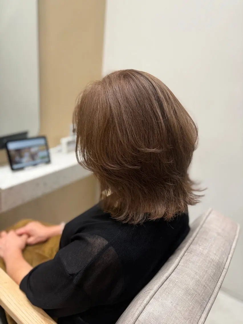 ミディアム 🦉静かに過ごしたい 方、個室席🦉タナカのヘアスタイル