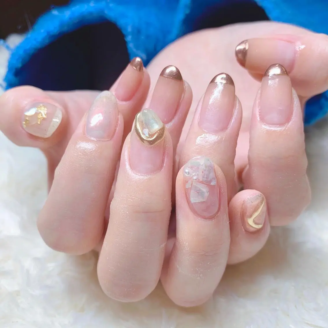 カラー ネイル ハンドネイル Cozy_ ilumのネイルデザイン