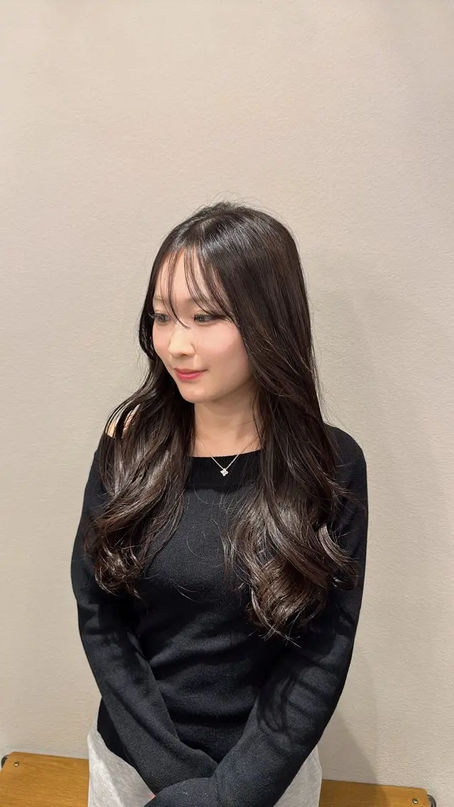 ロング カラー カット ヘアカラー 艶カラー/カット/ あゆみ🎀のヘアスタイル