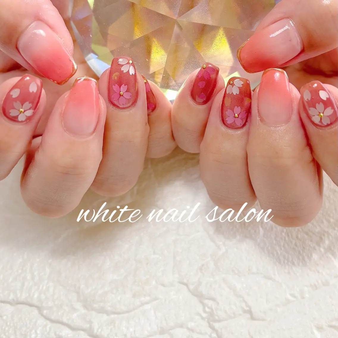 ネイル フットネイル ラメ(グリッター) ハンドネイル white nail salonのネイルデザイン