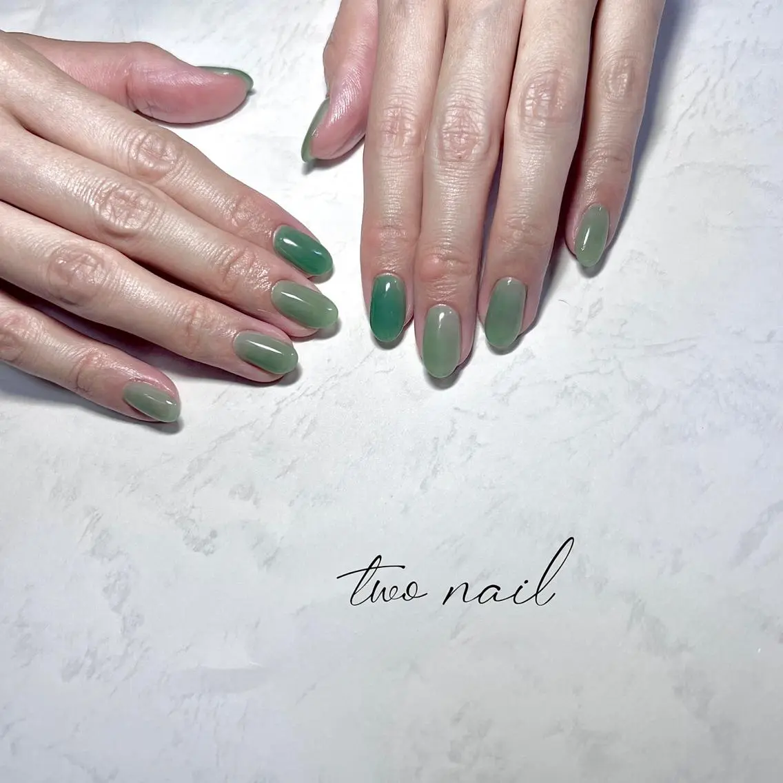 ネイル アートネイル フットネイル ハート ニュアンスネイル ホワイト ハンドネイル two nailのネイルデザイン